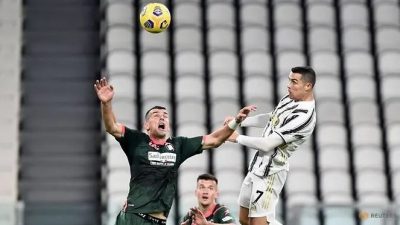 Football: Ronaldo double helps Juve cruise past Crotone to go third
