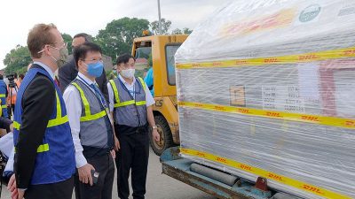 First doses of Pfizer COVID-19 vaccines arrive in Vietnam