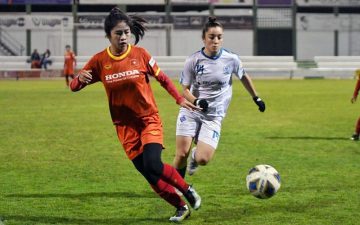 Vietnam women’s football team prepare for the 2022 Asian Cup