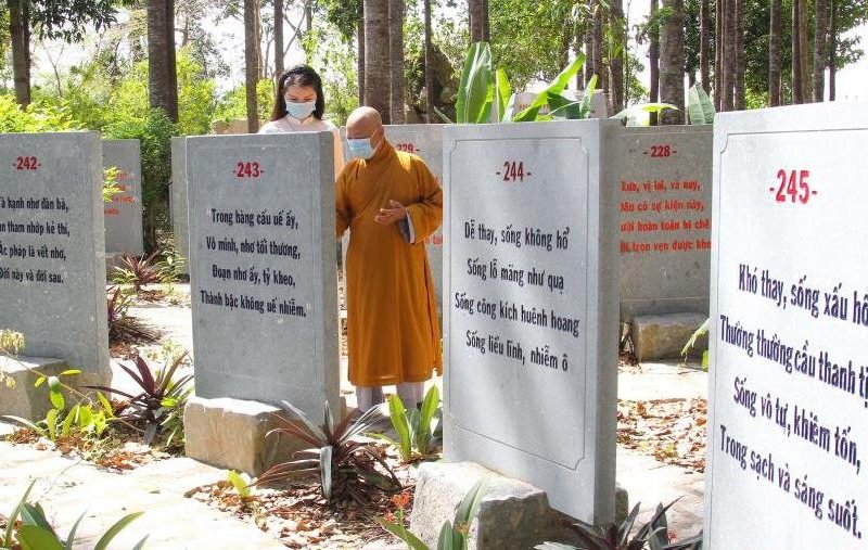 Unique Buddhist scripture garden in Vinh Long Province